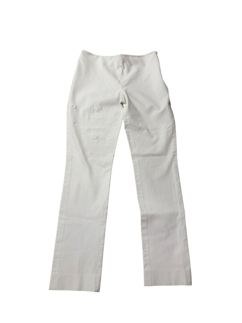 Joseph Women’s White Straight Leg Pants Trousers Side Zip Designer Size 38